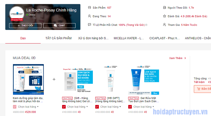 Shop mỹ phẩm uy tín