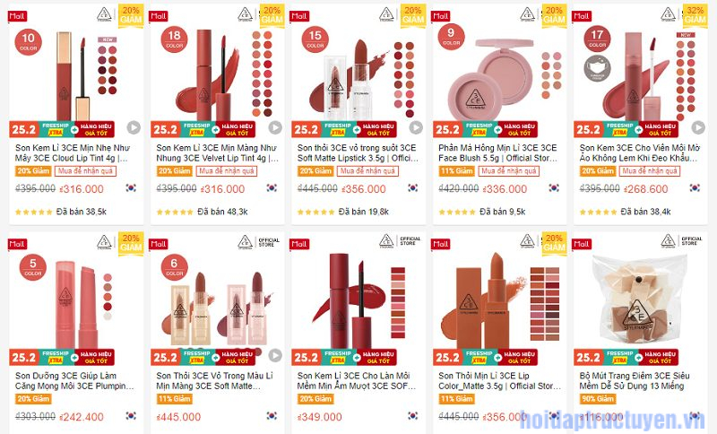 Chọn mua son trên Shopee thì ghé Shop nào vậy mọi người