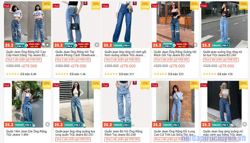 Xin địa chỉ bán quần Jean Nữ giá rẻ, uy tín trên Shopee 