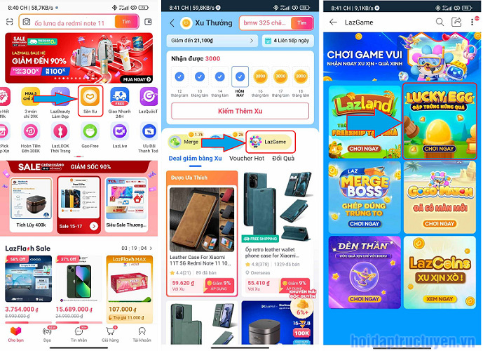 Đập trứng Lazada 