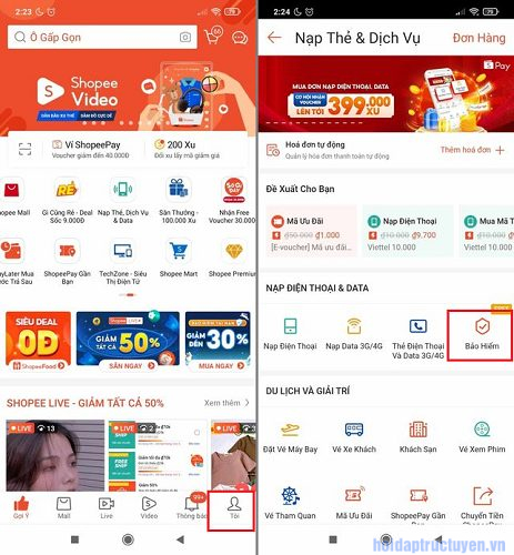 bảo hiểm FWD Bộ 3 bảo vệ Shopee