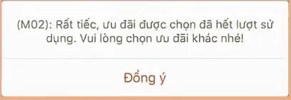 Voucher shopee hết lượt sử dụng