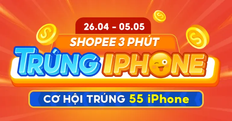 Chơi game Shopee 3 phút Trúng iPhone ở đâu