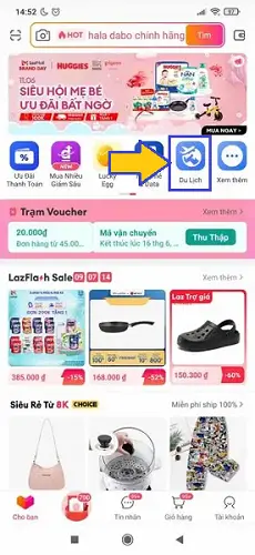 đặt vé máy bay trên Lazada